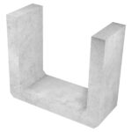 GSG Precast Reinforced Concrete Standard Size U-Shape Drain without Dry Weather Flow