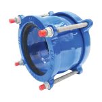 LYE Ductile Iron Stepped Coupling (PA) for PE / AC MS (JKR) Pipe (FBE)