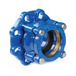 LYE Ductile Iron Poly Restraint Flange Adaptor for PE Pipe (FBE) (DN50 - DN300)
