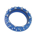 LYE Ductile Iron Poly Restraint Flange Adaptor for PE Pipe (FBE) (DN300 - DN600)